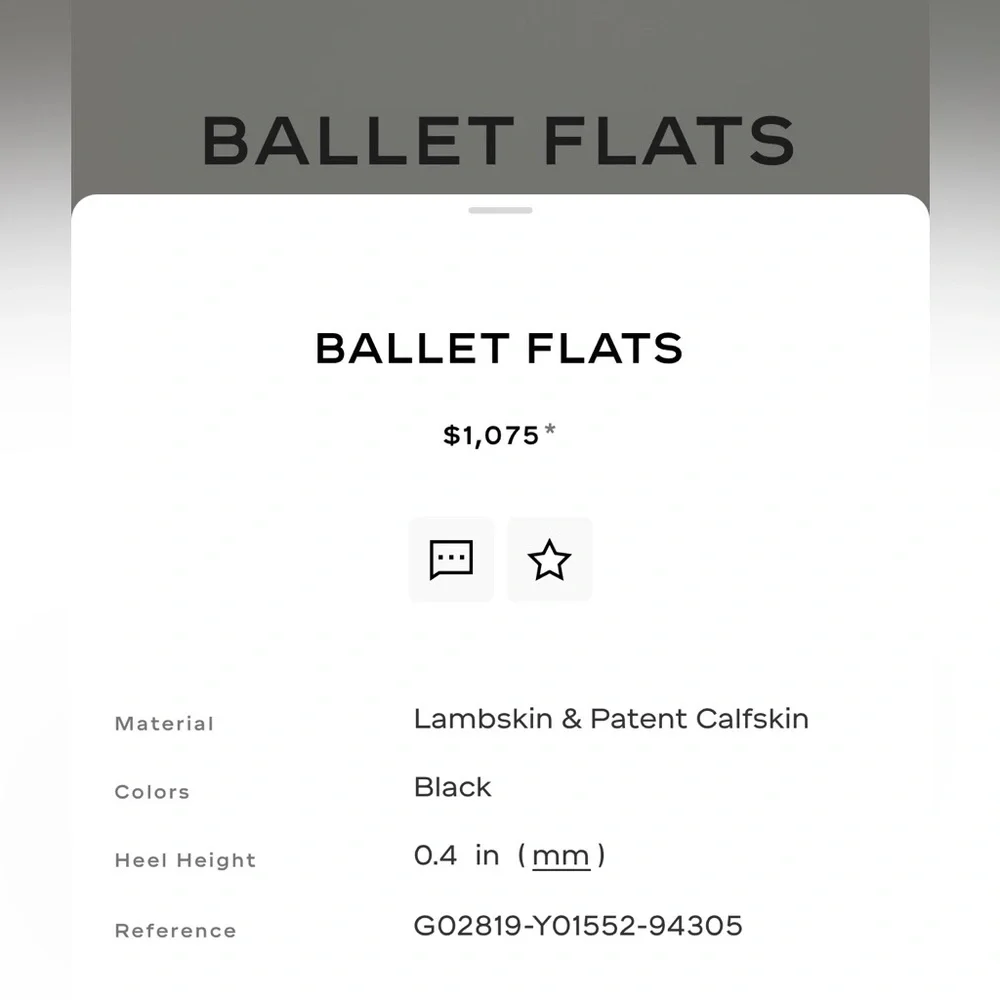 NWT Chanel - Ballerina in black Napa/patent leather, size 37 (US7). - Picture 2 of 7